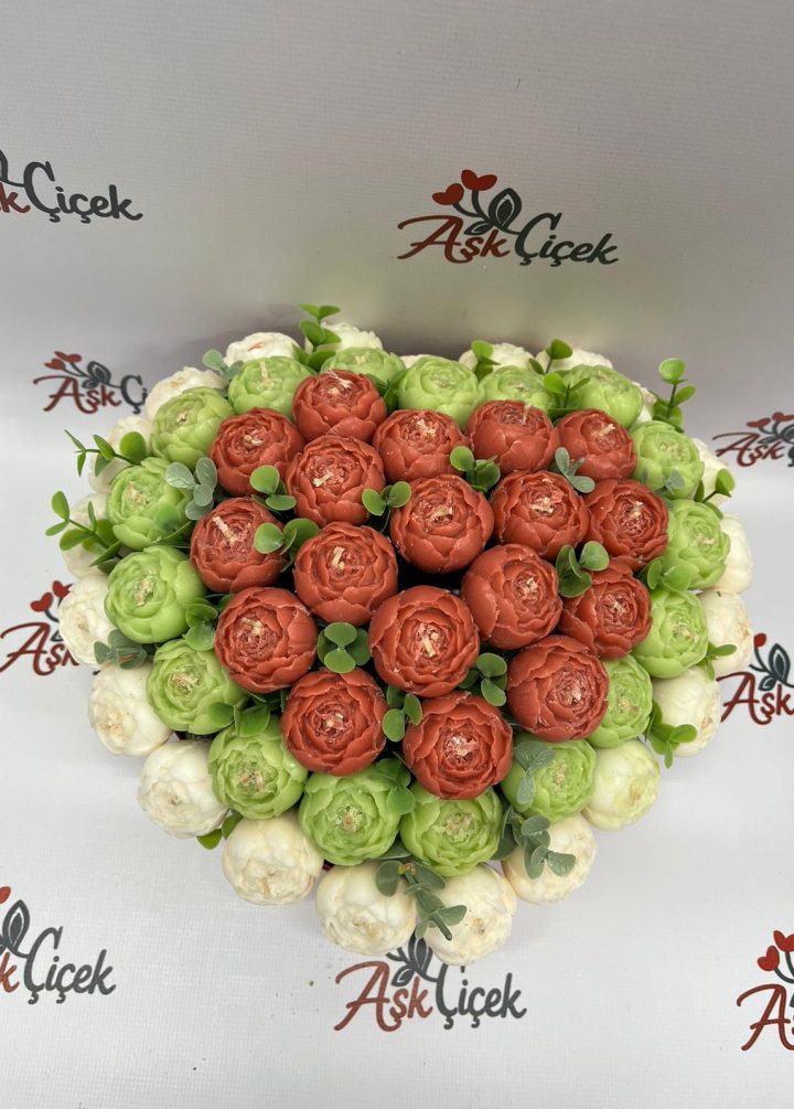 Kalpli Şakayık Kokulu Mum